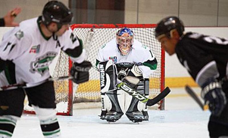 Michael Jabri-Pickett, the Al Ain Vipers' netminder, kept a clean sheet in the decider against the Dubai Mighty Camels.