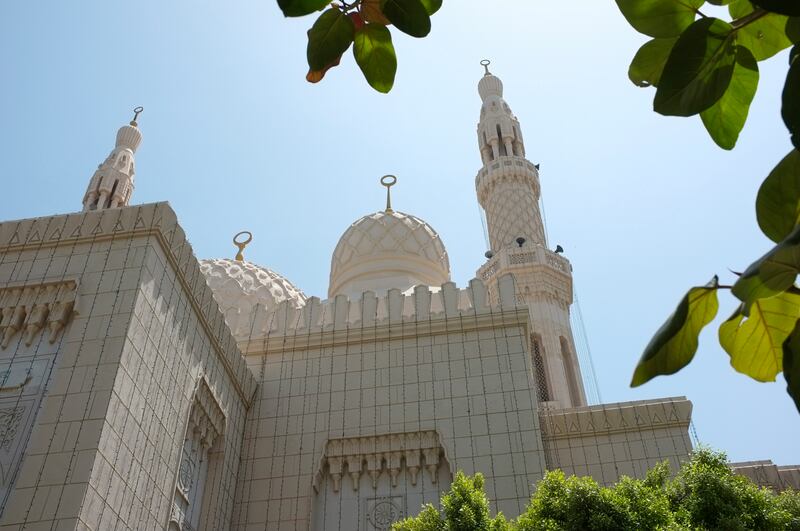 August 04. Exterior of Jumeirah Mosque located on Beach road. August 04, Dubai. United Arab Emirates (Photo: Antonie Robertson/The National)