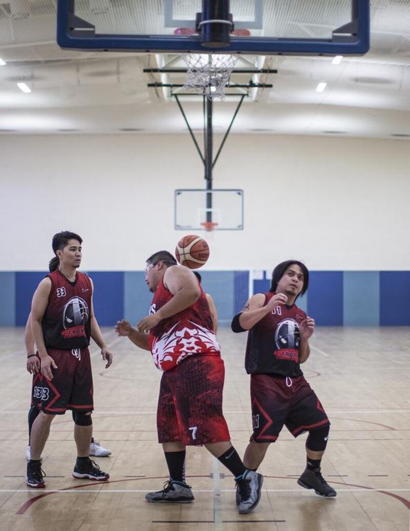 Hooks and Hoops League: UAE Dragons vs Team Tropa, the final score was 67-64 after overtime. Mona Al Marzooqi / The National