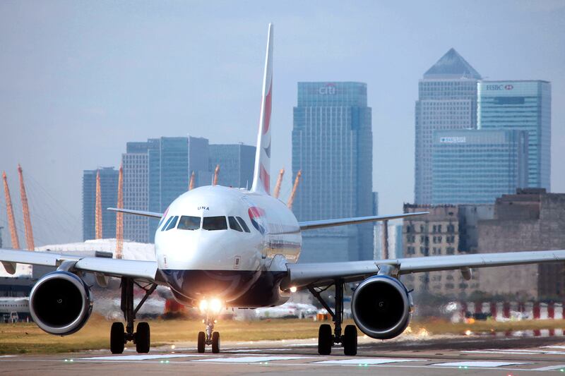 British Airways is the first airline in the world to take delivery of the specially modified A318 with "steep approach" capability enabling it to land and take off at steeper than usual gradients, like those at London City airport. The aircraft are specially equipped to allow customers to work during the flight on email, the internet and text on their mobile phones, making British Airways the first carrier across the Atlantic of offer this service. Courtesy British Airways *** Local Caption ***  bz12oc-LIFEexecutivetravel-03.jpg