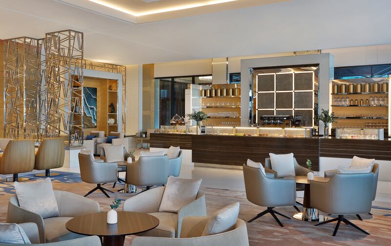 The expansive lobby lounge has an air of tranquillity