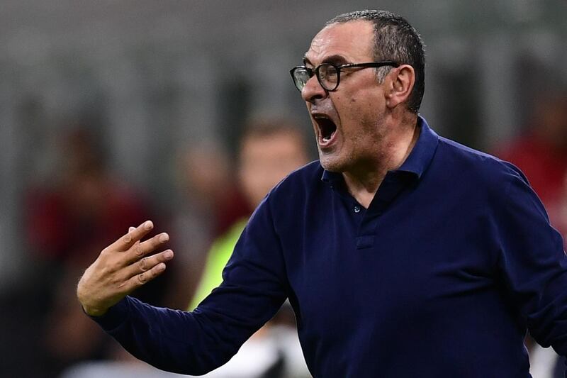 Juventus's Italian coach Maurizio Sarri. AFP