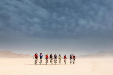 Cyclists tackle the Jordan Cycle Trail. Getty 
