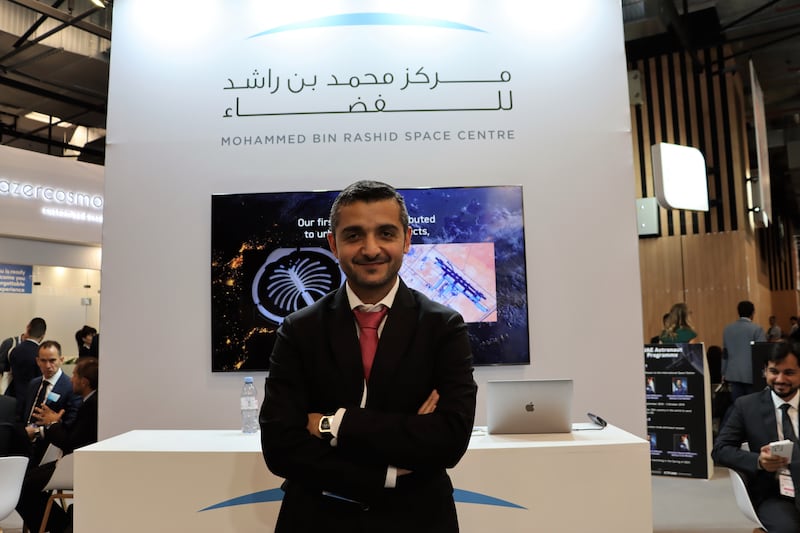 Hamad Al Marzooqi, UAE's Moon mission director, attends the IAC 2022 in Paris.