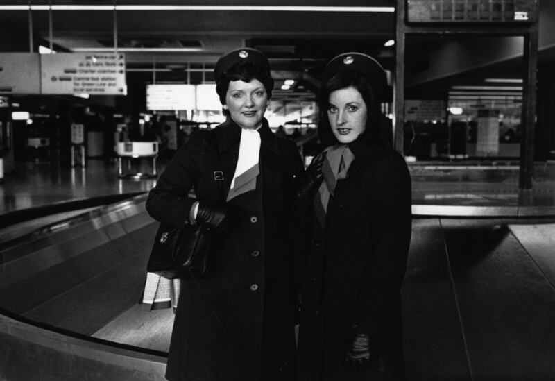 British Airways air hostesses in 1975. Getty Images