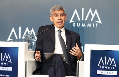 Mohamed El-Erian, chief economic adviser at Allianz, has said the geopolitical uncertainty in the region is adding to global economic headwinds. Pawan Singh / The National
