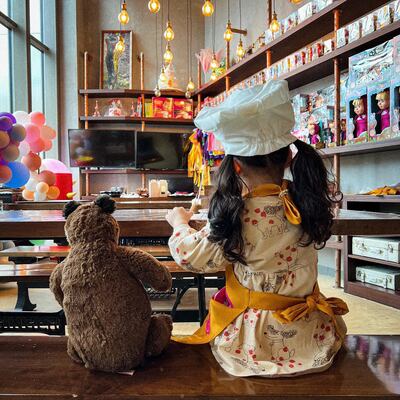 The multilevel children's restaurant is along JBR. Photo: Masha and the Bear