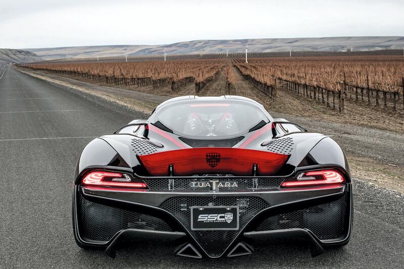 The SSC Tuatara looks like someone turned a batarang into a car and can hit 316 mph. James Lipman/SSC North America