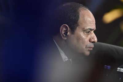 Egyptian President Abdel Fattah El Sisi says 'this crisis is not of our making'. AFP 