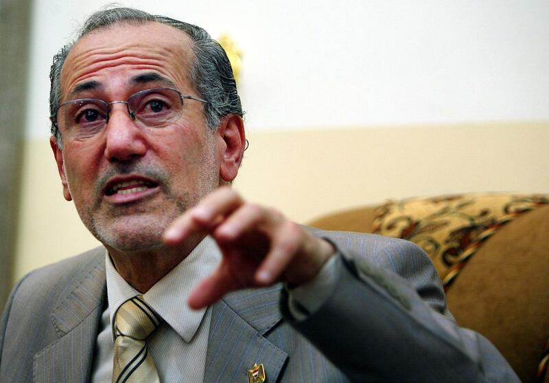 Muwaffaq Al Rubaie pictured in 2008, when he was Iraq’s National Security Adviser. AFP