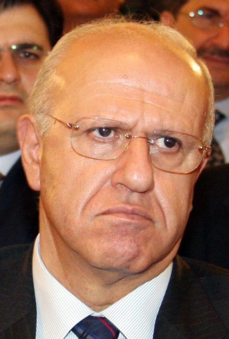 This photo from April 14, 2009 shows Lebanon's former information minister Michel Samaha attending the opening of the Syrian-Lebanese Relations Conference in Damascus. Louai Beshara/AFP Photo

