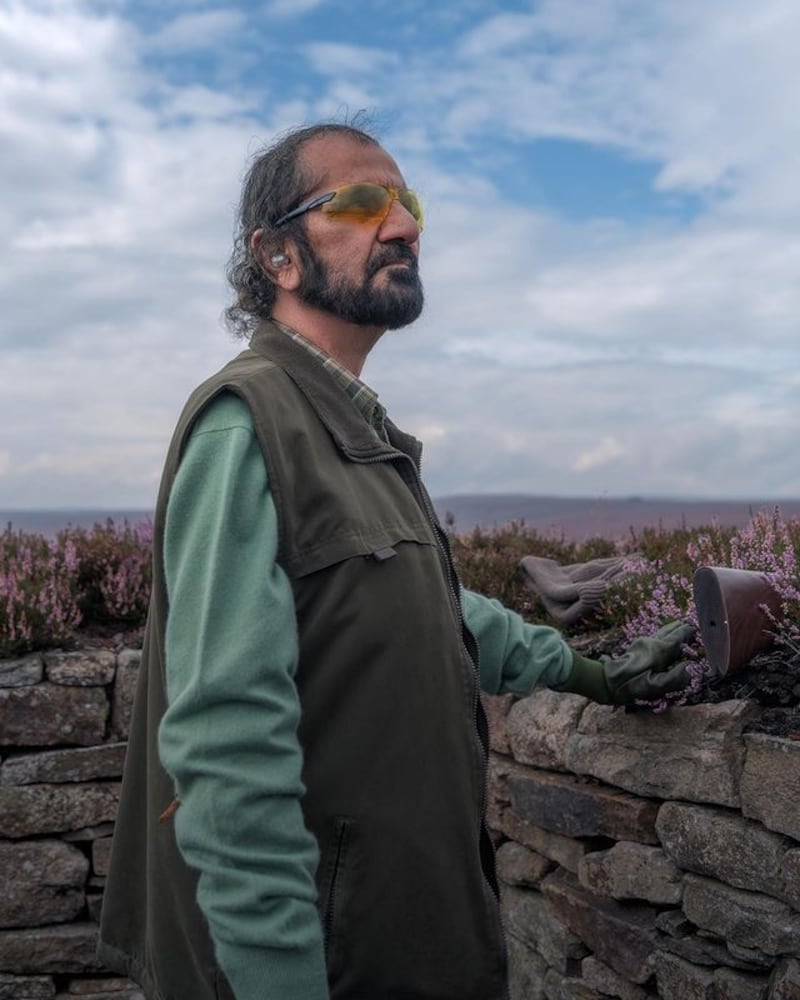 Sheikh Mohammed bin Rashid, Vice President and Ruler of Dubai, in Yorkshire. 