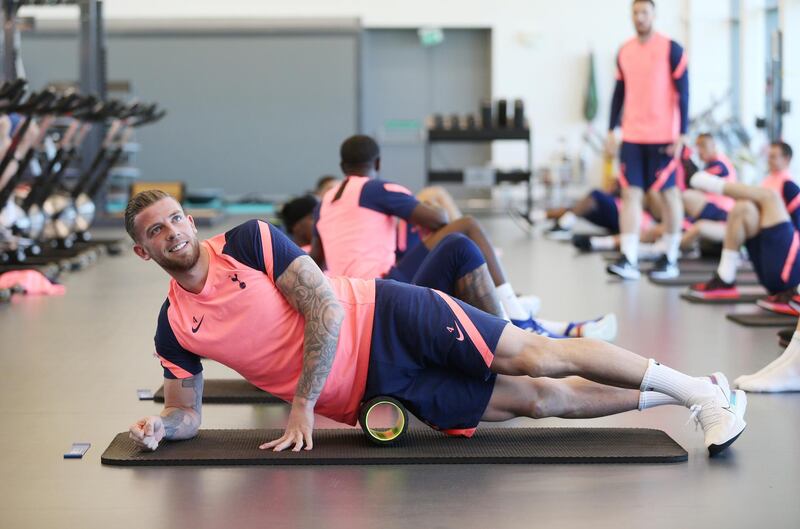 ENFIELD, ENGLAND - APRIL 23: Toby Alderweireld of Tottenham Hotspur during the Tottenham Hotspur training session at Tottenham Hotspur Training Centre on April 23, 2021 in Enfield, England. (Photo by Tottenham Hotspur FC/Tottenham Hotspur FC via Getty Images)