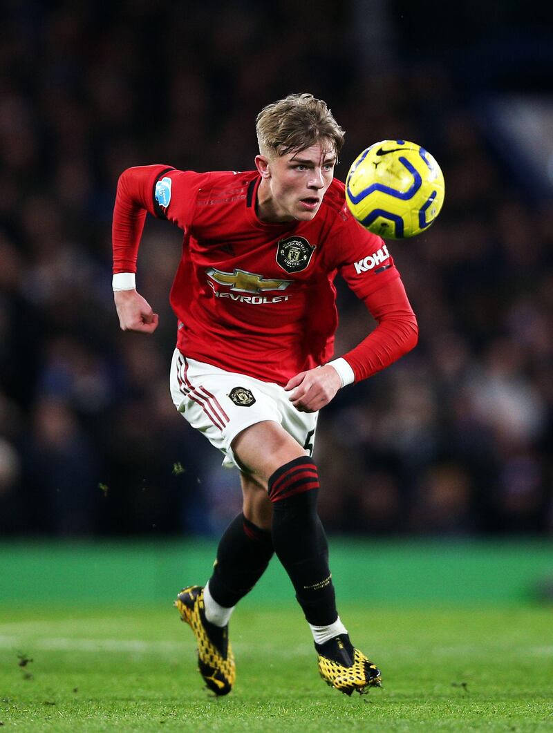 File photo dated 17-02-2020 of Manchester United's Brandon Williams. PA Photo. Issue date: Tuesday August 4, 2020. Brandon Williams has signed a new and improved contract with Manchester United until at least 2024. See PA story SOCCER Man Utd. Photo credit should read Nigel French/PA Wire.