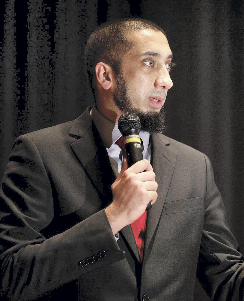 Nouman Ali Khan during a conference in New York, January 2015. Courtesy Rossi101 via Wikimedia