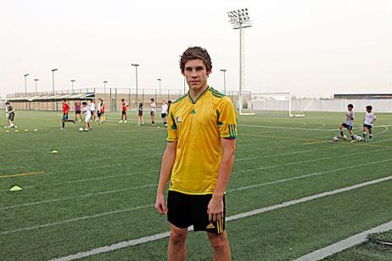 Kieran Geldenhuys, 15, a centre-back, impressed while training with Manchester United and Aston Villa last year.