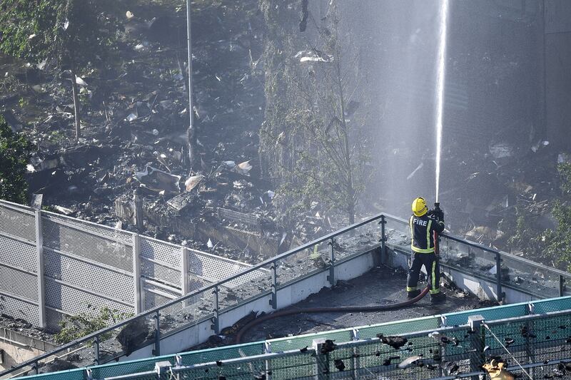 The mayor of London, Sadiq Khan, declared the fire a major incident. Getty Images