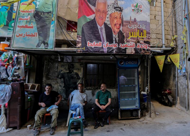 Palestinians protest against the Bahrain Conference.  EPA