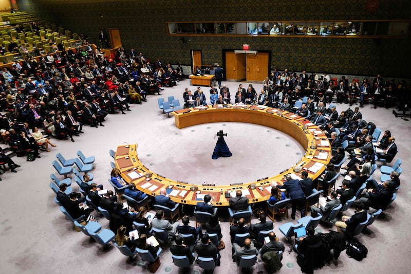 The US has moved from vetoing Gaza ceasefire resolutions at the UN Security Council to tabling them. AFP