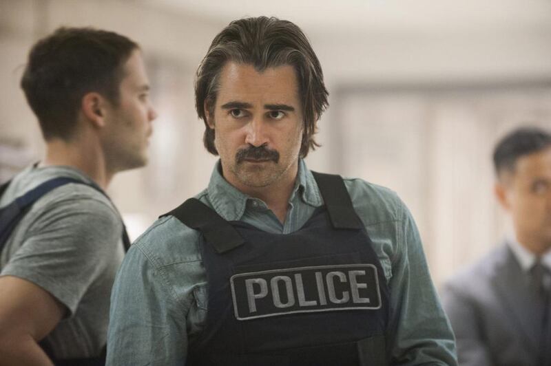 Colin Farrell in the second season of True Detective. Lacey Terrell / HBO via AP