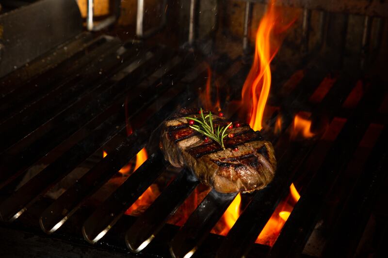 Brute specialises in open-fire cooking and serves a mean steak. Photo: Brute KSA