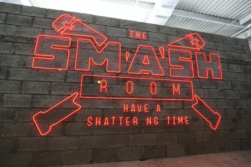 Dubai, United Arab Emirates - March 16th, 2018: The Smash Room opens in Dubai. Friday, March 16th, 2018. Al Quoz, Dubai. Chris Whiteoak / The National