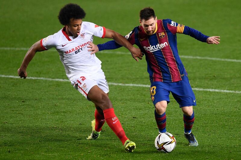Jules Kounde 5 – The defender was often found one step behind Barcelona’s attackers as they dominated the play and turned Sevilla’s defensive zone into their playground. He really needed to stay tighter to his man. AFP
