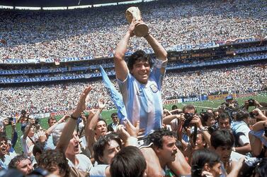 Diego Maradona's efforts to lead Argentina to the World Cup win in 1986 marked one of the game's most memorable moments. Carlo Fumagalli / AP Photo