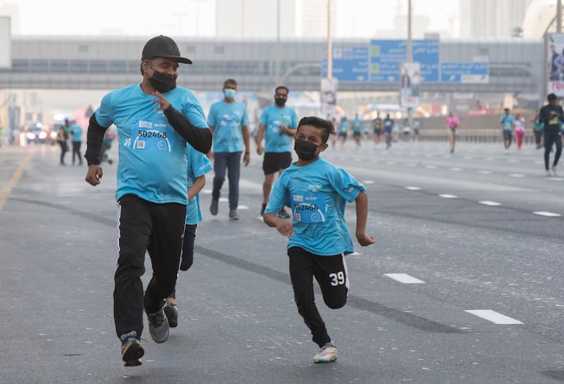 The race ended near the Dubai World Trade Centre