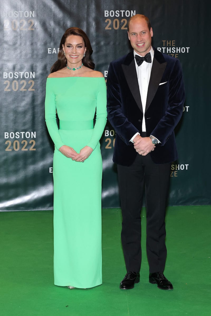 The Prince and Princess of Wales on the green carpet. Getty Images / AFP