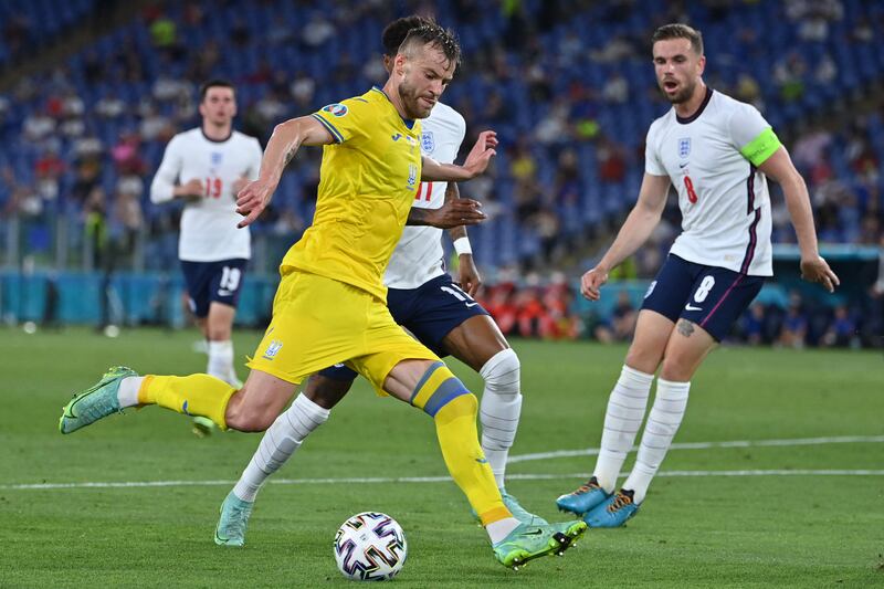 Andriy Yarmolenko 5 -  Worked hard to lead the Ukrainian line but Gareth Southgate seemed to have a plan for the dangerman. Cancelled out.