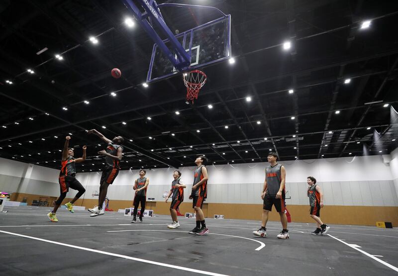 The facilities are spread across 20,000 square metres and include three basketball courts.