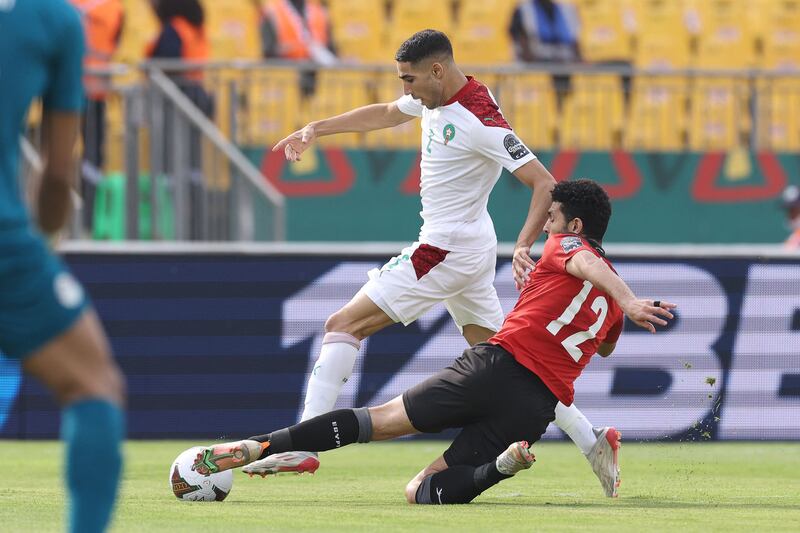 Ayman Ashraf - 5, Conceded a penalty with a rash challenge. Despite looking more measured after moving to centre-back, had to act quickly after almost playing himself into trouble. Booked in the 80th minute. AFP