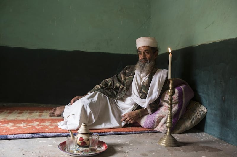 Abdelaziz Bouyadnaine, nicknamed Osama bin Laden because of his resemblance to the slain Al Qaeda leader, has appeared in more than 100 movies, TV series and documentaries, alongside top actors such as Omar Sharif and Brad Pitt.

Right, a photograph of a young Saadiya Guardienne waving to the camera while on a film set.