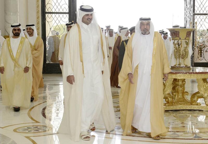 During the meeting, the two rulers discussed prospects for cooperation and development of relations between the UAE and Qatar.