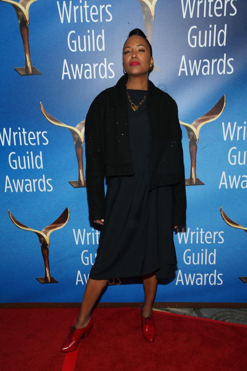 Aisha Tyler attends the 2020 Writers Guild Awards at The Beverly Hilton Hotel. AFP