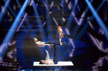 The Messoudi Brothers are hand to hand acrobats from Morocco who thrilled audiences with their poise and skill. Courtesy of MBC