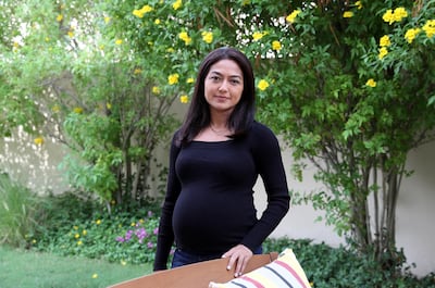 DUBAI, UNITED ARAB EMIRATES , November 17 – 2020 :- Smeetha Ghosh at her villa in the Arabian Ranches in Dubai. She will soon launch an app for the children to teach financial literacy.  (Pawan Singh / The National) For Business. Story by Deepthi