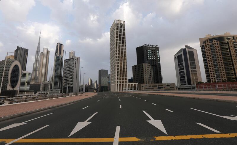 A general view of the now empty Business Bay area in Dubai, UAE. Reuters