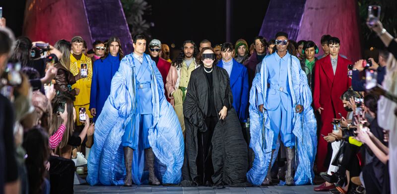 Michael Cinco presented his new menswear collection at Menswear Arab Fashion Week. All photos: Michael Cinco