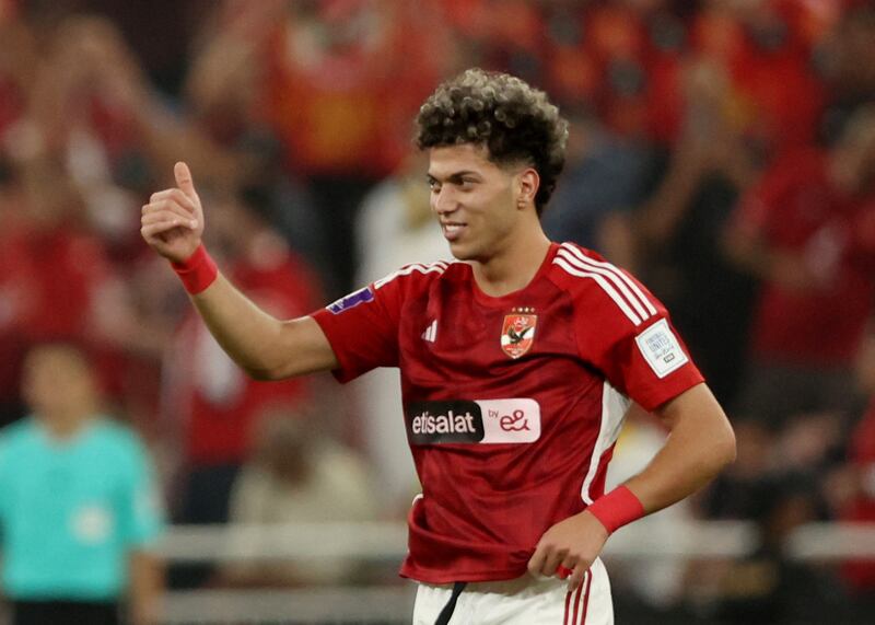 Al Ahly's Emam Ashour after scoring the third goal in his team's win over Al Ittihad in Jeddah. Reuters