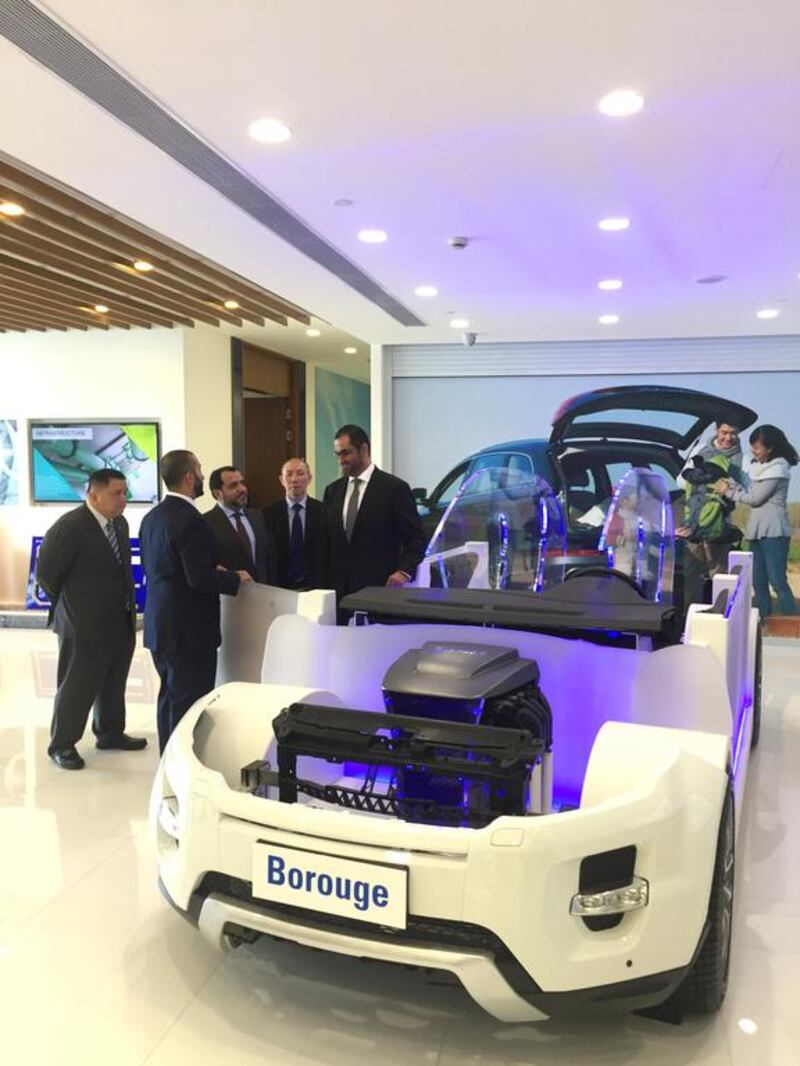 Sultan Al Jaber, the Adnoc chief, toured Borogue’s Asia sales and marketing head office during his visit to Shanghai. Courtesy Adnoc