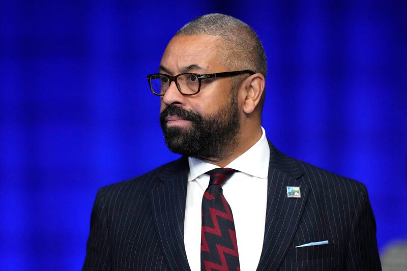 British Foreign Secretary James Cleverly at a Nato meeting this month. AP