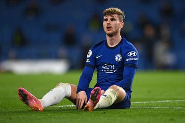 Chelsea attacker Timo Werner has scored just six Premier League goals this season. Getty