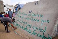 Students at UK universities protest against Gaza war
