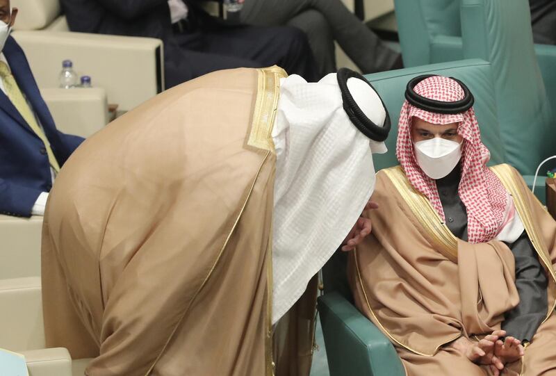 Saudi Foreign Minister Prince Faisal bin Farhan Al-Saud attends the 155th ordinary session at the Arab League headquarters in Cairo, Egypt. EPA