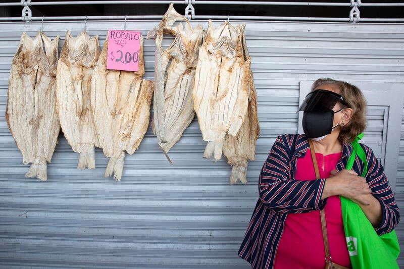 A woman walks through the new La Viga market in Mexico City, Mexico. EPA