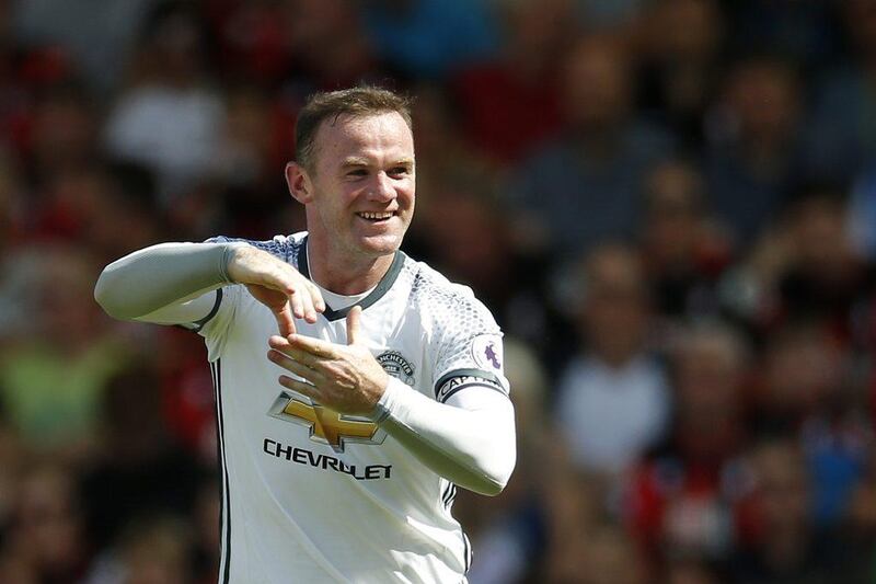 Manchester United’s Wayne Rooney celebrates scoring their second goal against AFC Bournemouth at Vitality Stadium on August 14, 2016 in Bournemouth, England. Andrew Couldridge / Action Images / Reuters