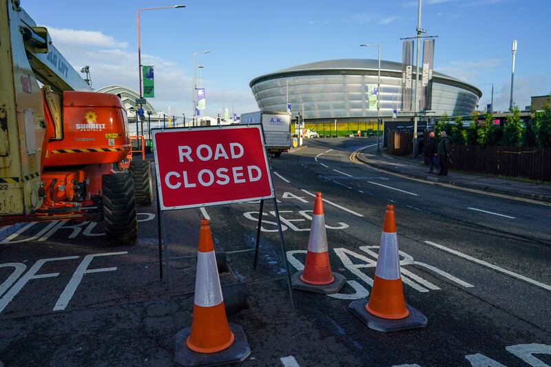 Road closures are in place around the SEC in Glasgow. There have been 25 Conference of the Parties (or 'Cop') summits so far, making this year's event 'Cop26'.  Bloomberg