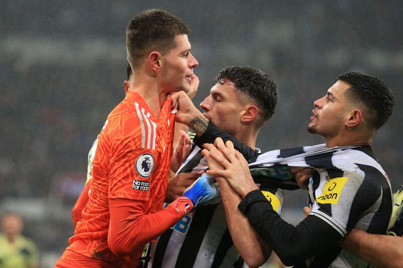 LEEDS UNITED RATINGS:  Islan Meslier 8: The French keeper was lucky to see Botman head wide as Newcastle wasted a number of chances, but generally saved everything thrown at him and commanded his area well. Annoyed Newcastle with his time-wasting late on. AFP

